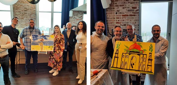 Painting workshop in our offices